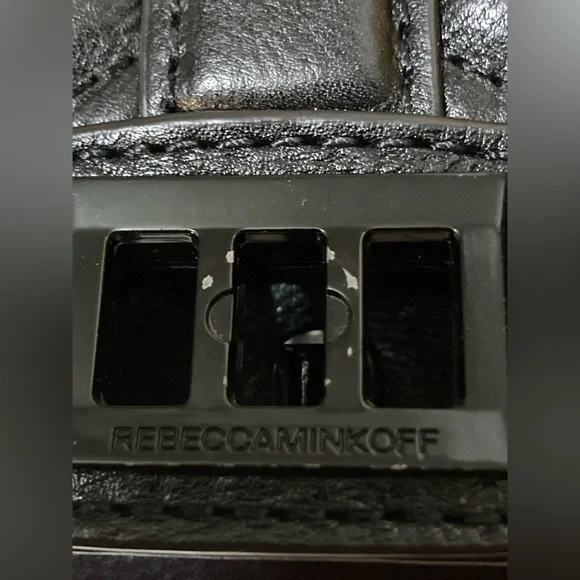 EUC - Rebecca Minkoff leather quilted crossbody purse with black/gold dust bag - Picture 14 of 16